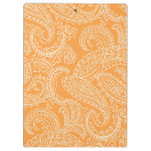 Aangepast Oranje klembord Paisley (Achterkant)