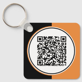 Aangepast Oranje promotioneel Logo Sleutelhanger