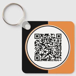 Aangepast Oranje promotioneel Logo Sleutelhanger