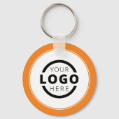 Aangepast Oranje promotioneel Logo Sleutelhanger (Achterkant)