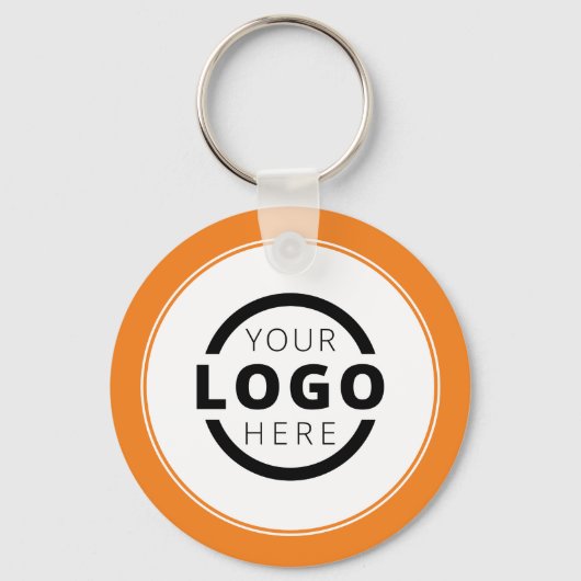 Aangepast Oranje promotioneel Logo Sleutelhanger (Achterkant)