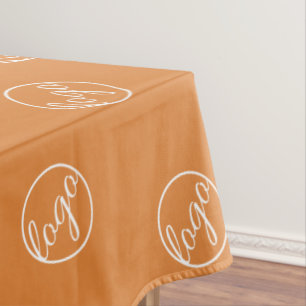 Aangepast Oranje Restaurant Show Logo Business Tafelkleed