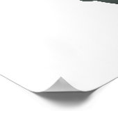 Aangepast Oranje rondmonogram voor Butterfly Poster (Hoek)