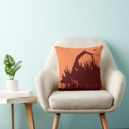 Aangepast Oranje Sierkussen van Bourgogne Barn