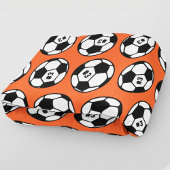 Aangepast Oranje Voetbal Patroon Fleece Deken