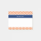 Aangepast Oranje zigzagpatroon Post-it® Notes (Voorkant)
