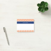 Aangepast Oranje zigzagpatroon Post-it® Notes (Kantoor)
