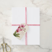 Aangepast Orchidee Bloemengeschenkkaartje Cadeaulabel (Met Touw)