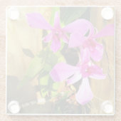 Aangepast orchidee glas Onderzetter (Achterkant)