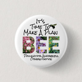 Aangepast organisatieplan voor bestuiving ronde button 3,2 cm