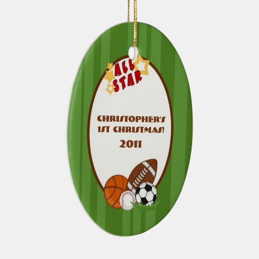 Aangepast Ornament Alle Star Green (Rechts)