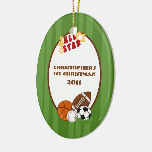 Aangepast Ornament Alle Star Green (Links)