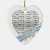 Aangepast Ornament Ice Blue Ribbon (Rechts)