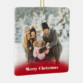 Aangepast Ornament met kerstkeramische foto's (Rechts)