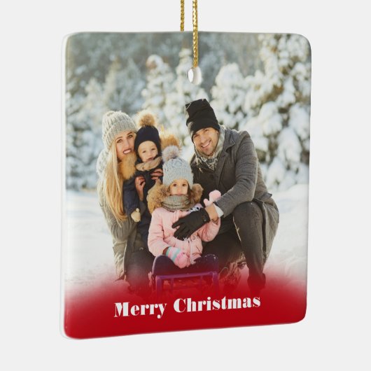 Aangepast Ornament met kerstkeramische foto's (Rechts)