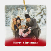 Aangepast Ornament met kerstkeramische foto's (Voorkant)