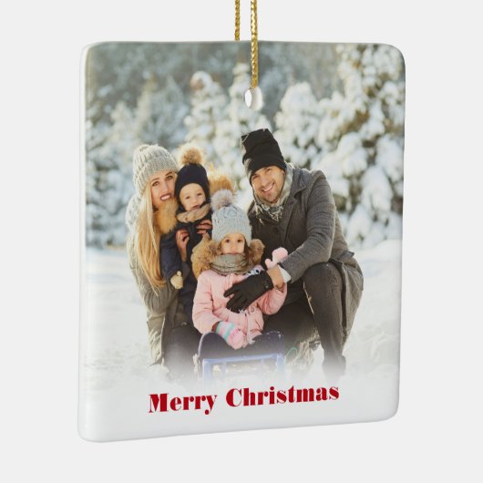 Aangepast Ornament met kerstkeramische foto's (Rechts)