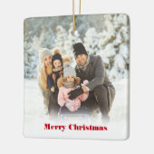 Aangepast Ornament met kerstkeramische foto's (Links)