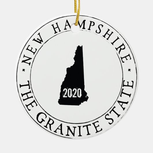Aangepast Ornament New Hampshire (Voorkant)