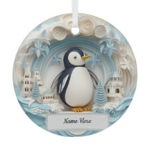 Aangepast Ornament pinguïn