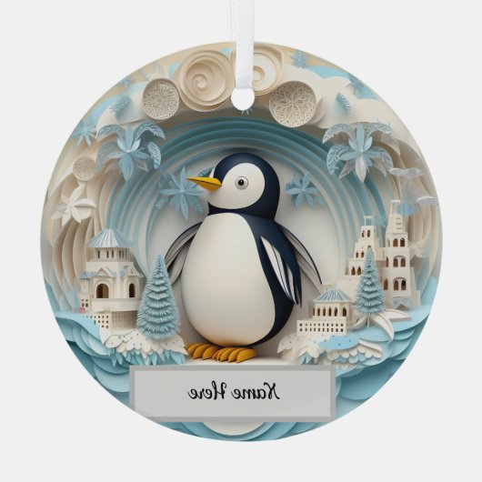 Aangepast Ornament pinguïn (Achterkant)