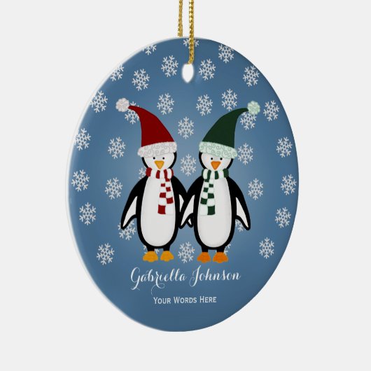 Aangepast Ornament pinguïn (Rechts)