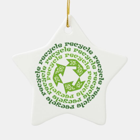 Aangepast ornament recyclen ondertekenen (Voorkant)