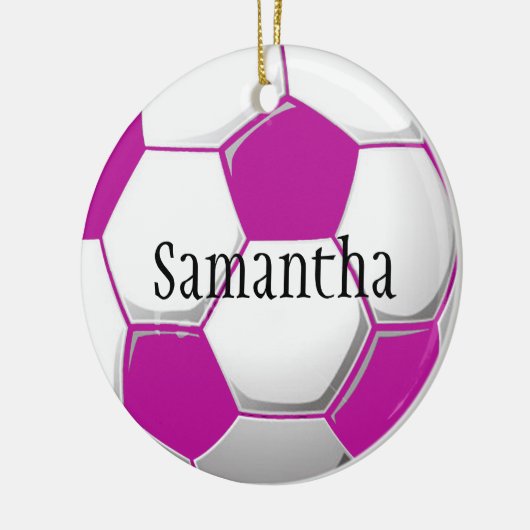 Aangepast Ornament Roze Voetbal (Links)