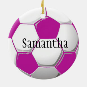 Aangepast Ornament Roze Voetbal