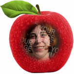 Aangepast Ornament van Apple Face Foto Fotobeeldje Ornament<br><div class="desc">Voeg je eigen foto toe in deze roerige rode appel. Ideaal geschenk voor docenten of voor iedereen die van appels houdt.</div>