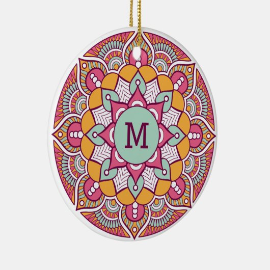 aangepast ornament van Boho op monogram (Rechts)