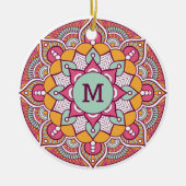 aangepast ornament van Boho op monogram (Voorkant)