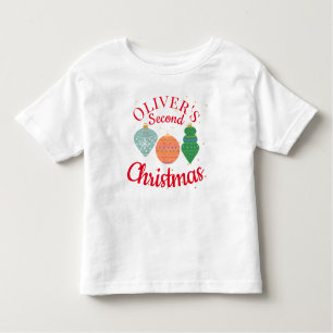 Aangepast Ornament van Cute Kawaii Tweede Kerstmis Kinder Shirts