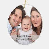 Aangepast Ornament van de Foto met Tekst (Links)