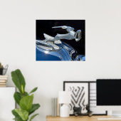 Aangepast ornament van het oude motorkap poster (Thuiskantoor)