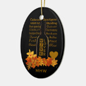 Aangepast ornament van Monogram Wijnoverloop (Links)