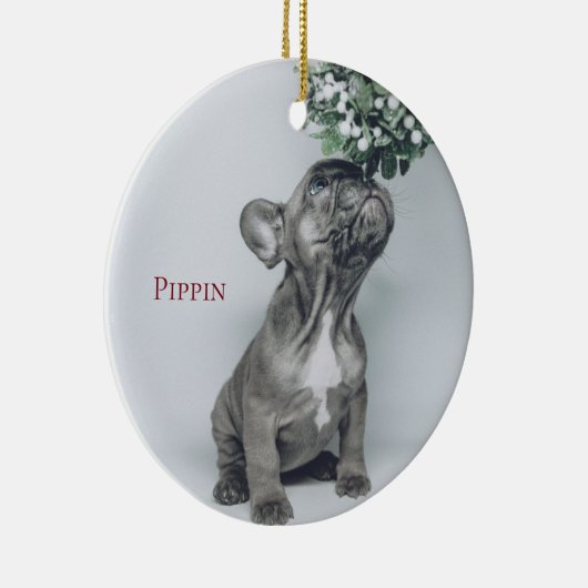 Aangepast Ornament van Puppy Dog Pet Photo Ceramic (Rechts)