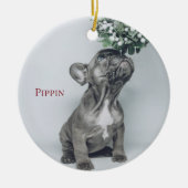 Aangepast Ornament van Puppy Dog Pet Photo Ceramic (Voorkant)