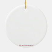 Aangepast Ornament van Puppy Dog Pet Photo Ceramic (Achterkant)