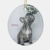 Aangepast Ornament van Puppy Dog Pet Photo Ceramic (Links)