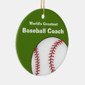 Aangepast Ornament voor Baseball Coach (Rechts)