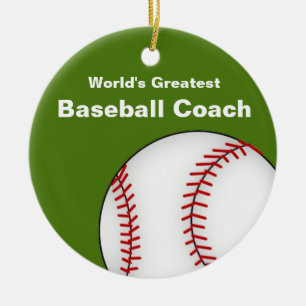 Aangepast Ornament voor Baseball Coach