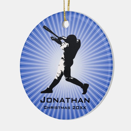 Aangepast Ornament voor Baseball Player (Links)