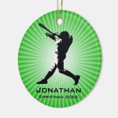 Aangepast Ornament voor Baseball Player (Links)