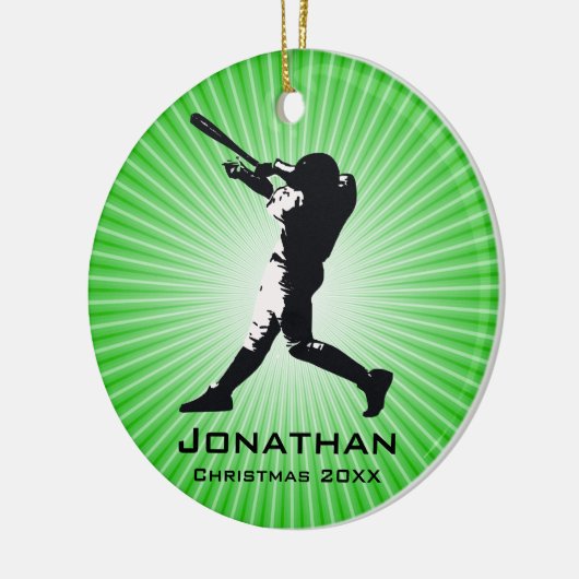 Aangepast Ornament voor Baseball Player (Links)