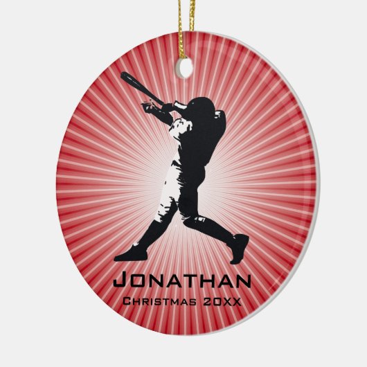 Aangepast Ornament voor Baseball Player (Links)