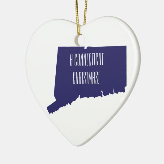 Aangepast Ornament voor Connecticut kerstmis (Links)