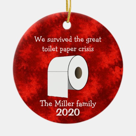Aangepast Ornament voor de crisis in Toilet Paper (Voorkant)