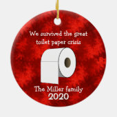 Aangepast Ornament voor de crisis in Toilet Paper (Achterkant)