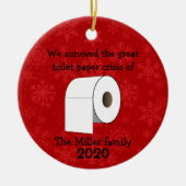 Aangepast Ornament voor de crisis in Toilet Paper (Voorkant)